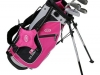junior-us-kids-golf-set-6 to 8 -years-old- 5 pcs pink and black 48 inches