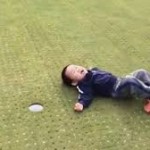 Kid flips out after missed putt